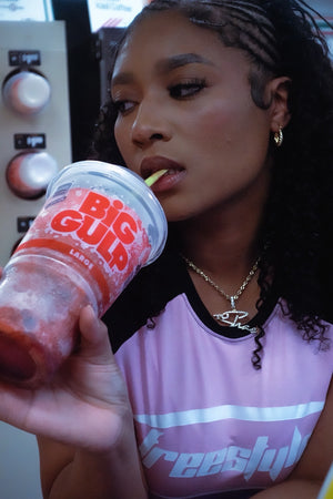 Freestyle Y2K Baby Tee & Shorts Set (Pink)